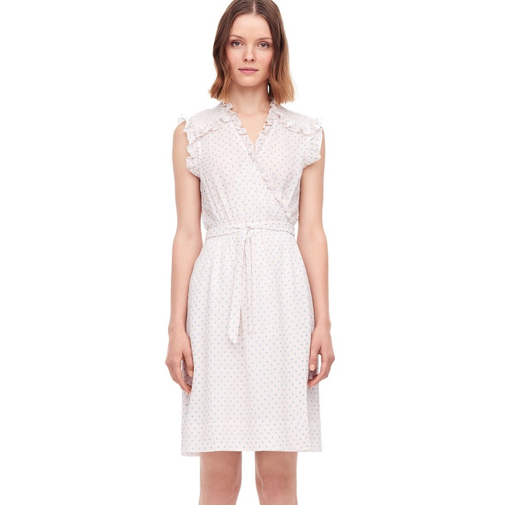 Rebecca Taylor Inkatha Dot Ruffle Dress